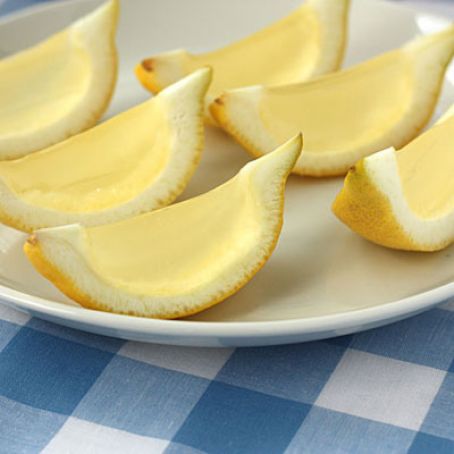 Lemon Drop Fruit Wedge Jelly Shots