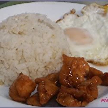 Tocino, Garlic rice and Sunny side up Egg (Tocilog)