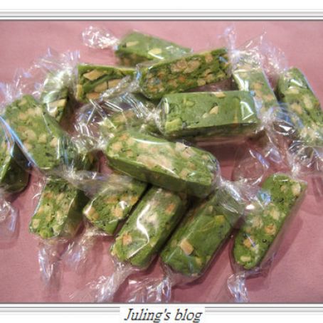 CANDY - Green Tea Milk Nougat 抹茶杏仁牛軋糖(簡易版)