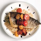 ROSEMARY TROUT w/CHERRY TOMATOES