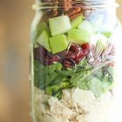 CHICKEN, APPLE AND PECAN SALAD IN A JAR