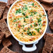 Reuben Dip with Dark Rye Toasts