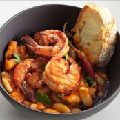 Garlic Shrimp and White Beans