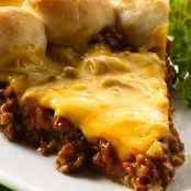 Cheeseburger Biscuit Pie