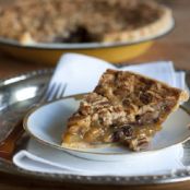 Chocolate Pecan Bourbon Pie