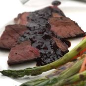 London Broil with Cherry-Balsamic Sauce