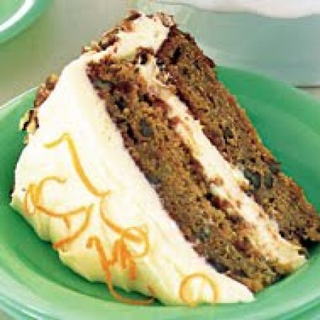 Honey Butter Carrot Cake With Toasted Pecans and Citrus Cream Cheese Icing