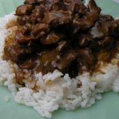 Steak Tips Over Rice (and the significance of a doughnut shop)
