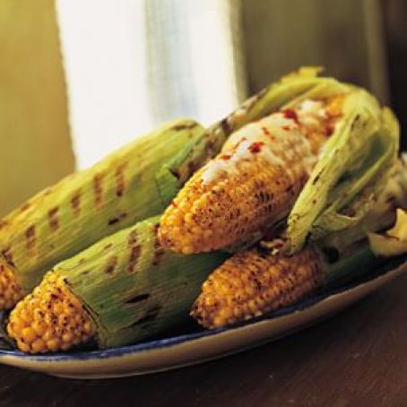 Grilled Corn on the Cob (Elote Asado)
