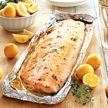Barbecued Salmon