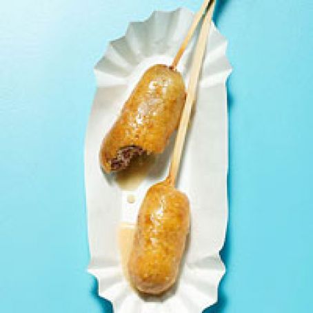 Breakfast (Doughnut-Sausage Corn Dogs)