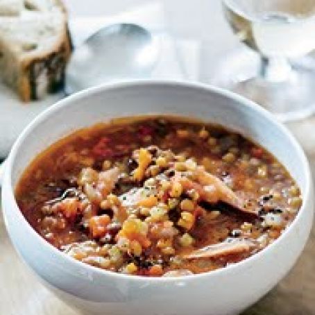 Lentil Soup with Smoked Turkey
