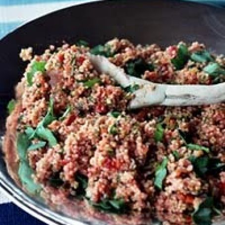 Bulgur Salad with Lightly Roasted Vegetables