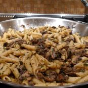 Mushroom Penne with Pesto