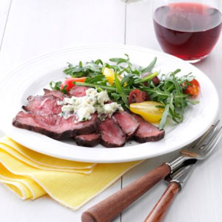 Blue Cheese Flat Iron Steak Recipe