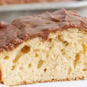 Peanut Butter Sheet Cake with Chocolate Frosting