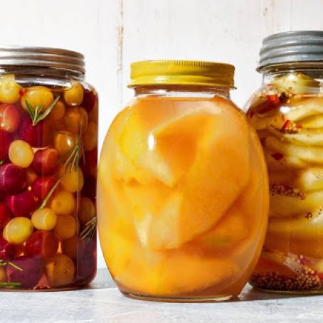 Refrigerator Pickled Cantaloupe