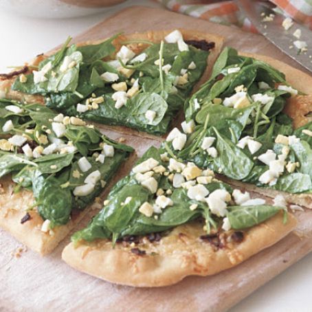 Fresh Spinach & Gruyère Pizza