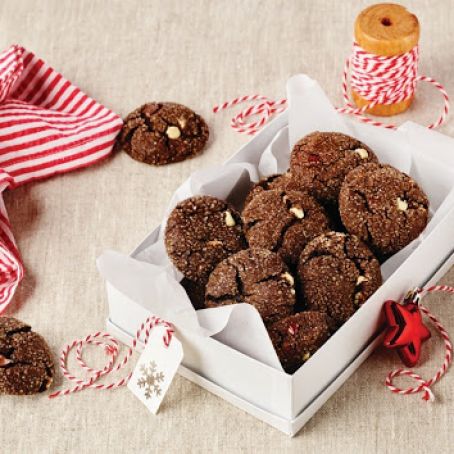 Chocolate Mint Sparkler Cookies