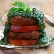 Fried Mozzarella Caprese Salad