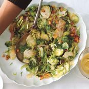 Shaved Brussels Sprout and Shallot Sauté