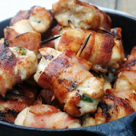 Bacon Wrapped Jalapeno Chicken Bites
