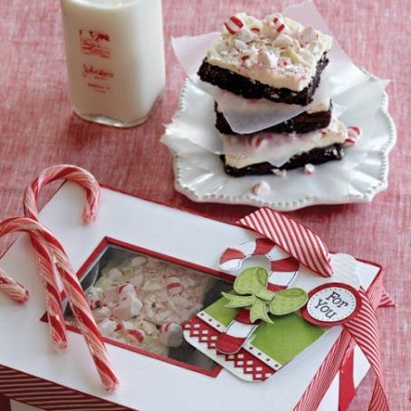 Peppermint Bark Brownies