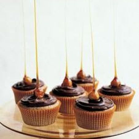 Candied-Hazelnut Cupcakes