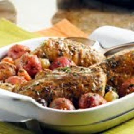 Quick & Healthy Slow Cooker Chicken & Potatoes