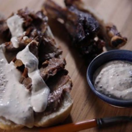 Prime Rib Sandwiches with Horseradish Sauce