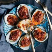 Grilled Oysters with Chorizo Butter