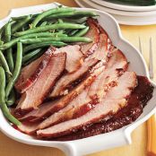 Red-Currant-Pomegranate Glazed Ham