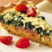 Spinach, Sausage & Feta Quiche
