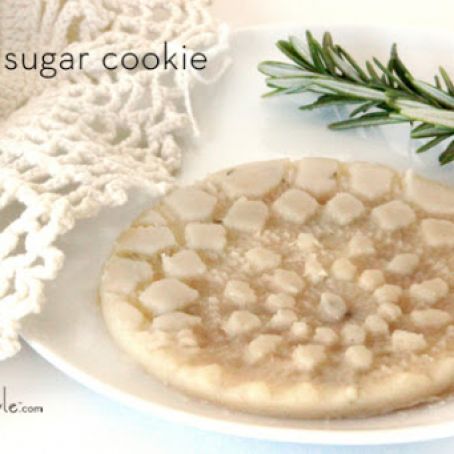 Lemon Rosemary Doily Sugar Cookies