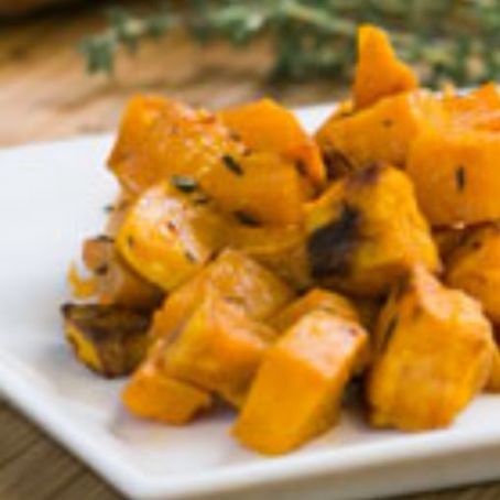 Roasted Sweet Potatoes with Thyme