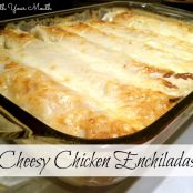 Cheesy Chicken Enchiladas  and Rice (southyourmouth)