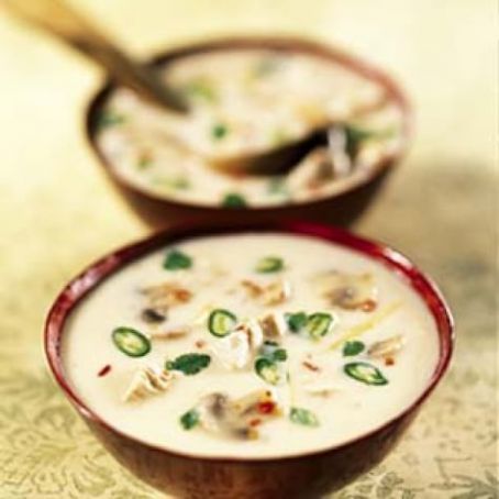 Chicken Coconut Soup with Lemongrass