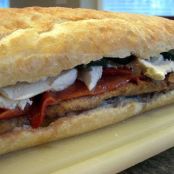 Chicken Roasted Red Pepper Veggie Sub, My Way