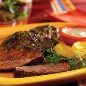 Grilled Skirt Steak with Creamy Citrus Sauce