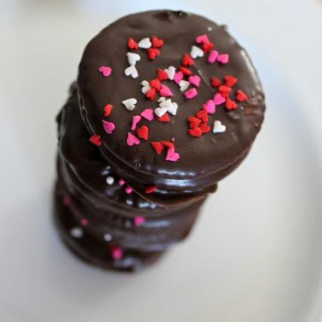 Chocolate Covered Rolo & Ritz Sandwiches