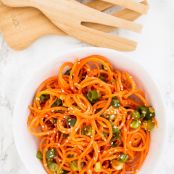 Asian Sesame Spiralized Carrots