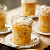 Pineapple Rightside Up in mason jars