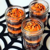 Halloween Cupcakes in Jars
