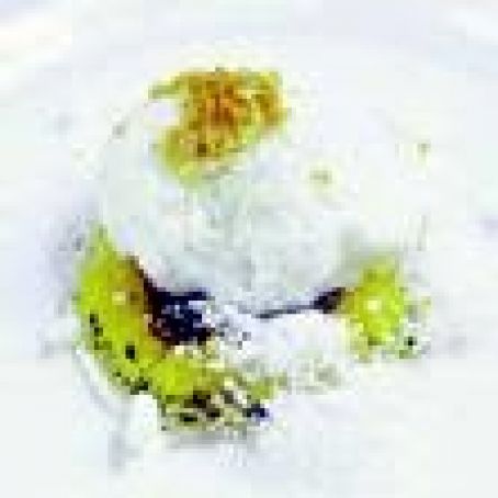 Coconut Floating Island with Passion Fruit and Coffee