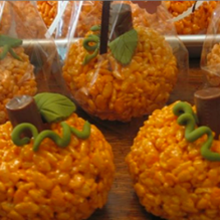 Pumpkin Rice Krispie Treats
