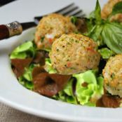 Chicken - Chicken Veggie Meatballs with Pesto