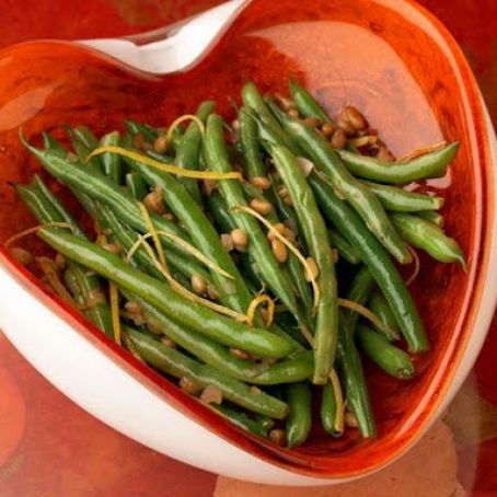 Lemon-Butter Green Beans with Pine nuts