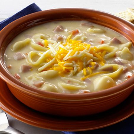 Mac'n Cheesy Ham Soup