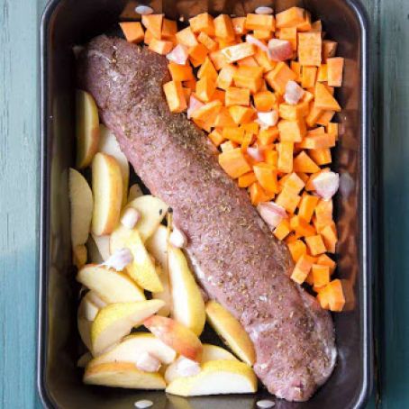Gluten Free Pork Tenderloin with carrots and potatoes
