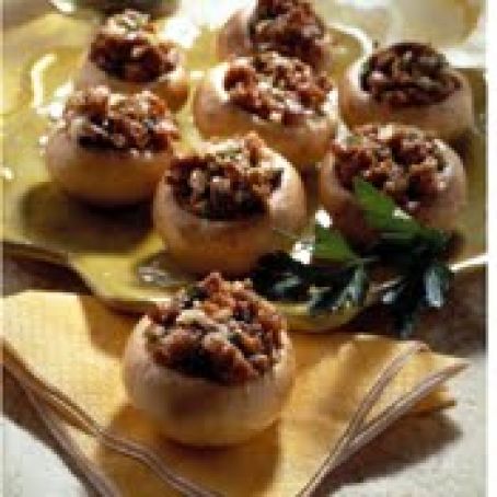 MICROWAVE STUFFED MUSHROOMS